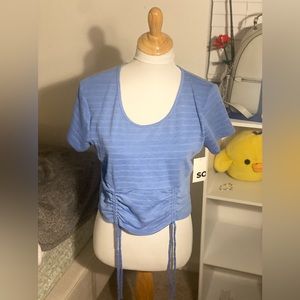 SO (kohl’s Junior brand) shirt sleeve ruched top